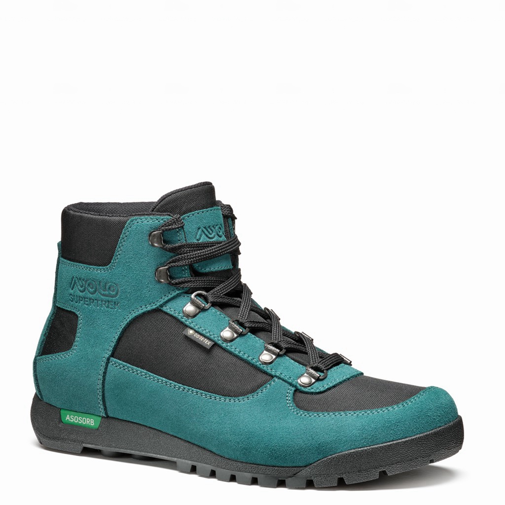 Kozaki Trekkingowe Asolo SUPERTREK GTX Męskie Turkusowe | A75463